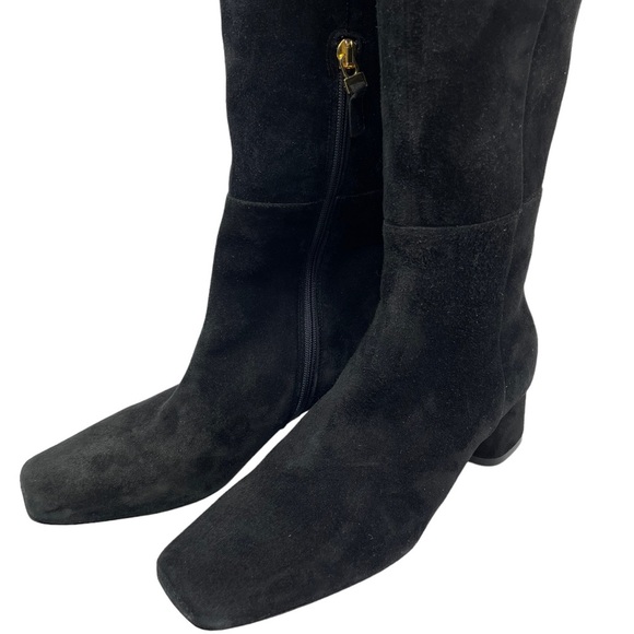 Diane B made in Italy black suede knee high boots size 36 - Picture 15 of 17